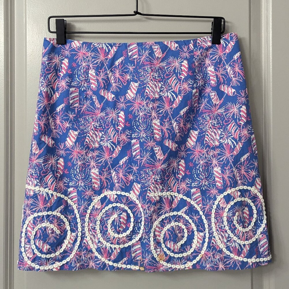 Lilly Pulitzer Fireworks Print Skirt